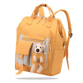 Easy to Carry Diaper Bag for Mother (Mustard With Teddy)